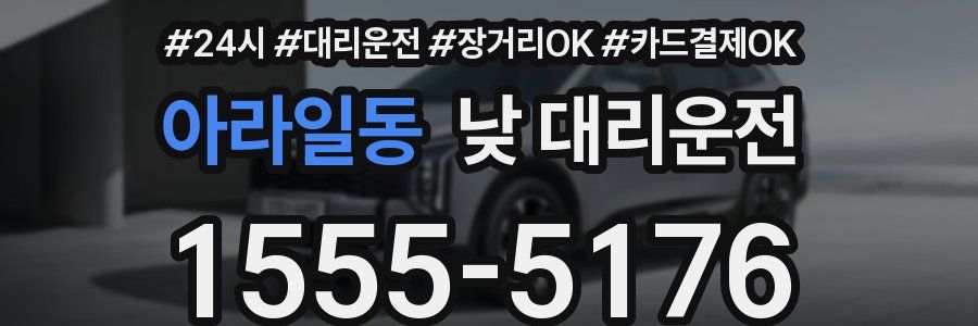 아라일동 낮 대리운전