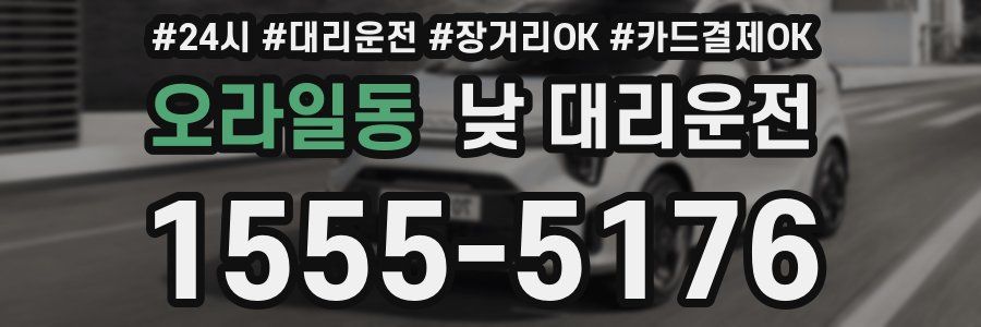 오라일동 낮 대리운전