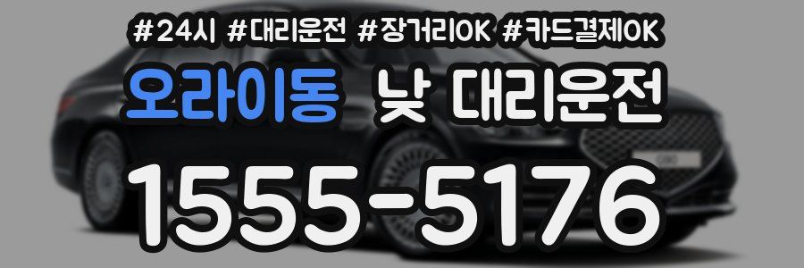 오라이동 낮 대리운전