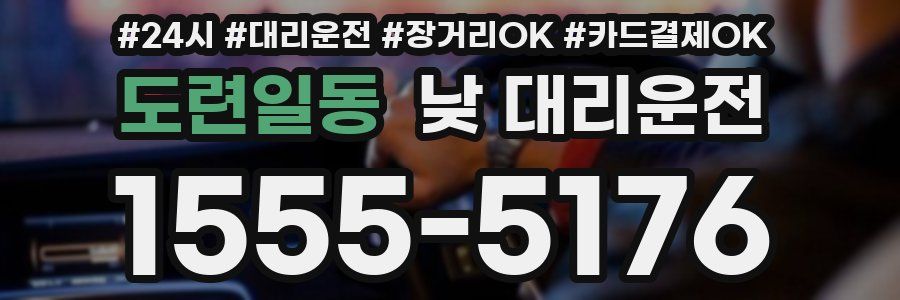 도련일동 낮 대리운전