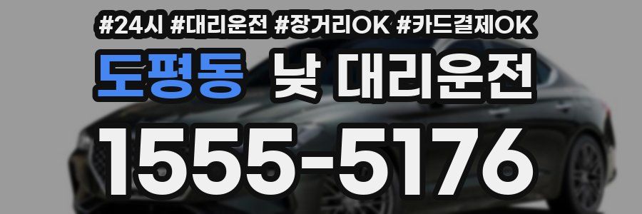 도평동 낮 대리운전