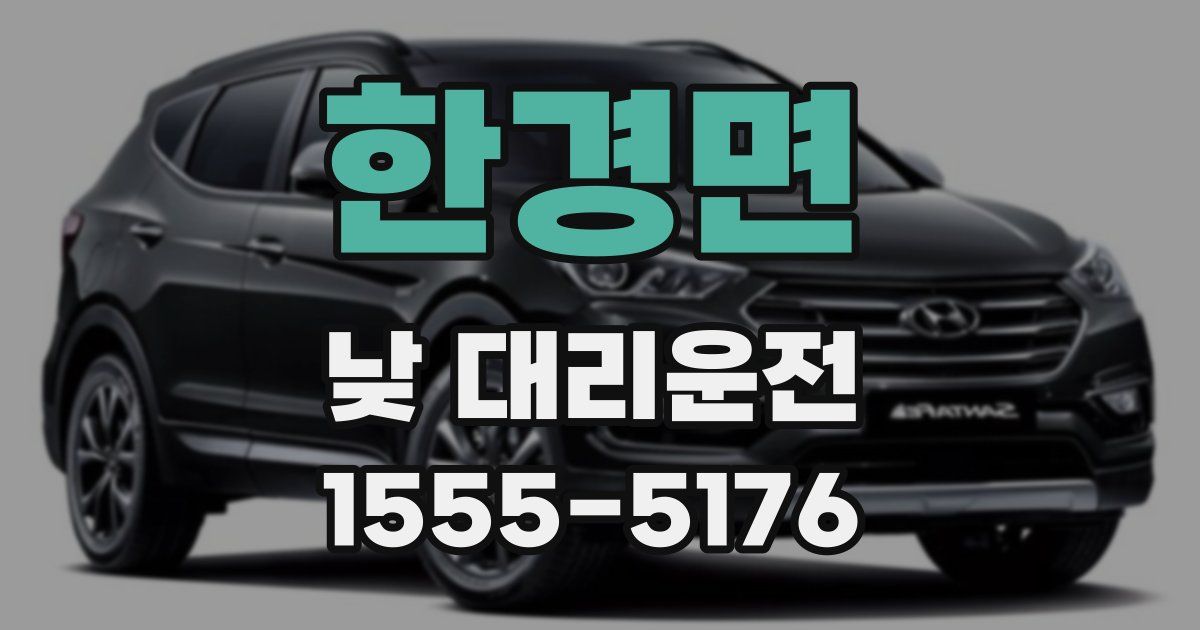 한경면 낮 대리운전