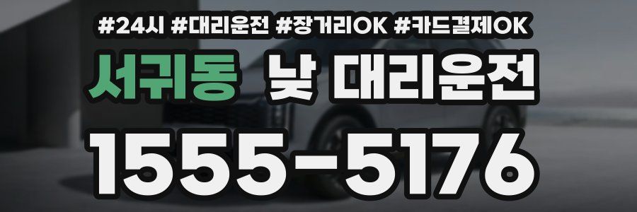 서귀동 낮 대리운전