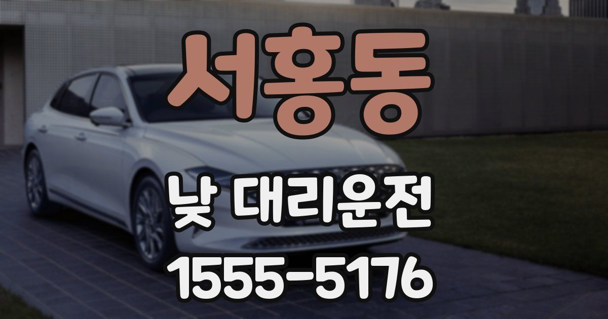 서홍동 낮 대리운전
