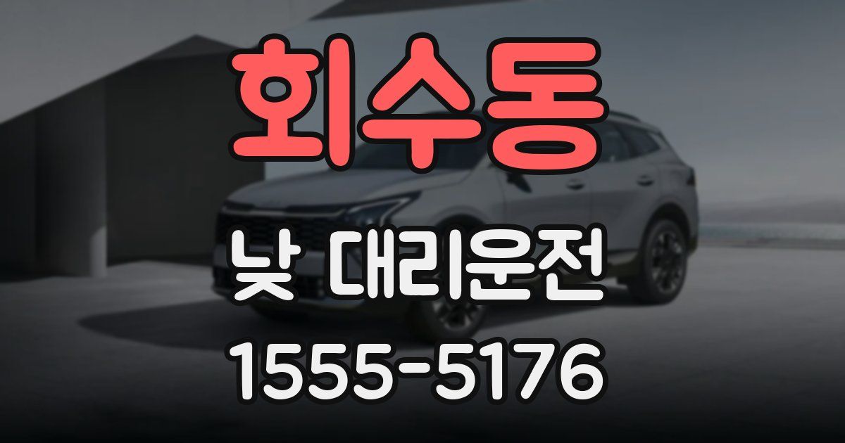 회수동 낮 대리운전
