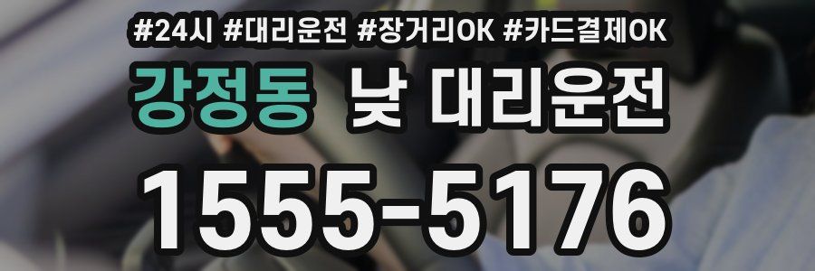 강정동 낮 대리운전