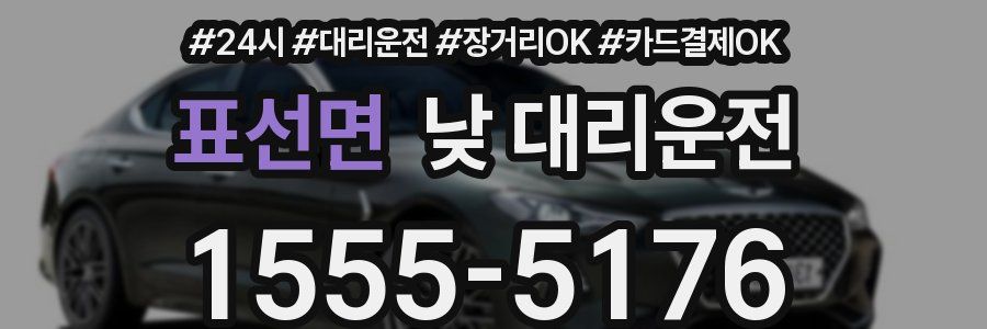 표선면 낮 대리운전