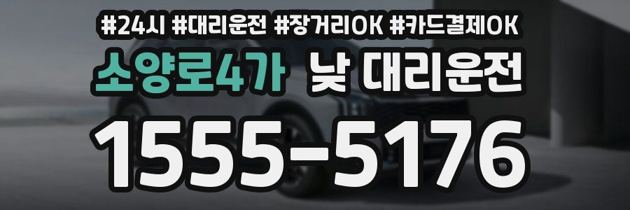 소양로4가 낮 대리운전