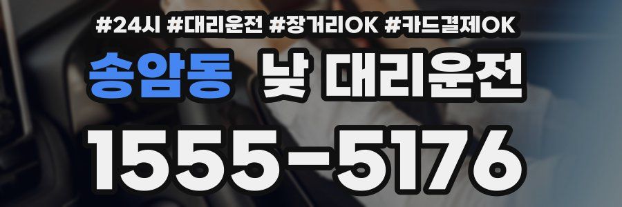 송암동 낮 대리운전