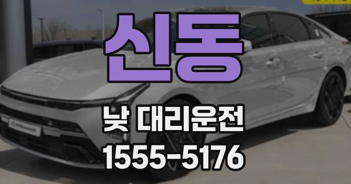 신동 낮 대리운전