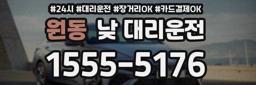 원동 낮 대리운전