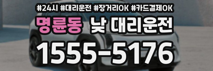 명륜동 낮 대리운전