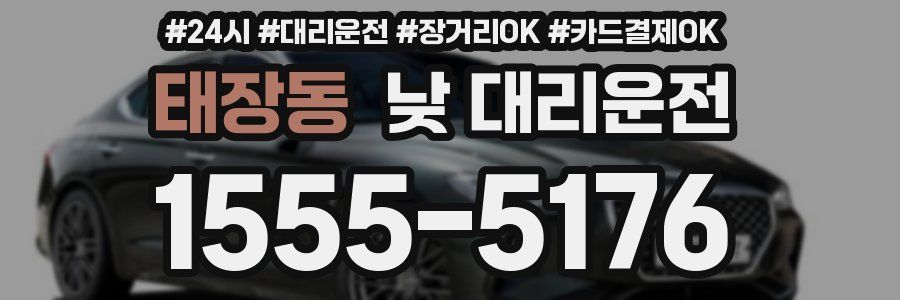 태장동 낮 대리운전