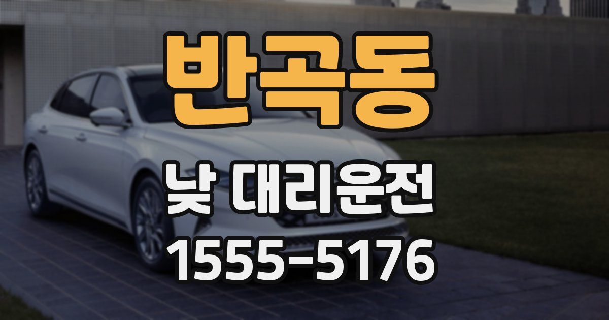 반곡동 낮 대리운전