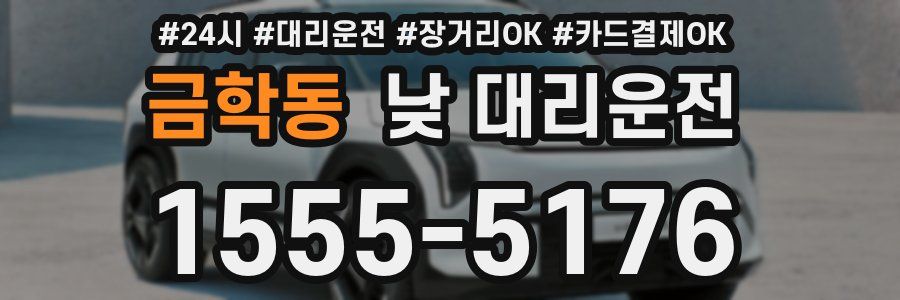 금학동 낮 대리운전