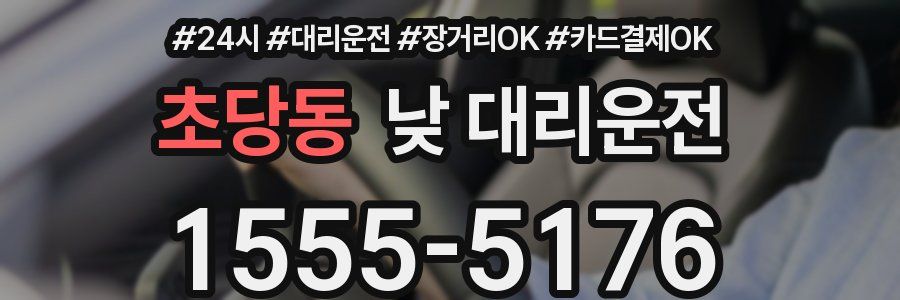 초당동 낮 대리운전