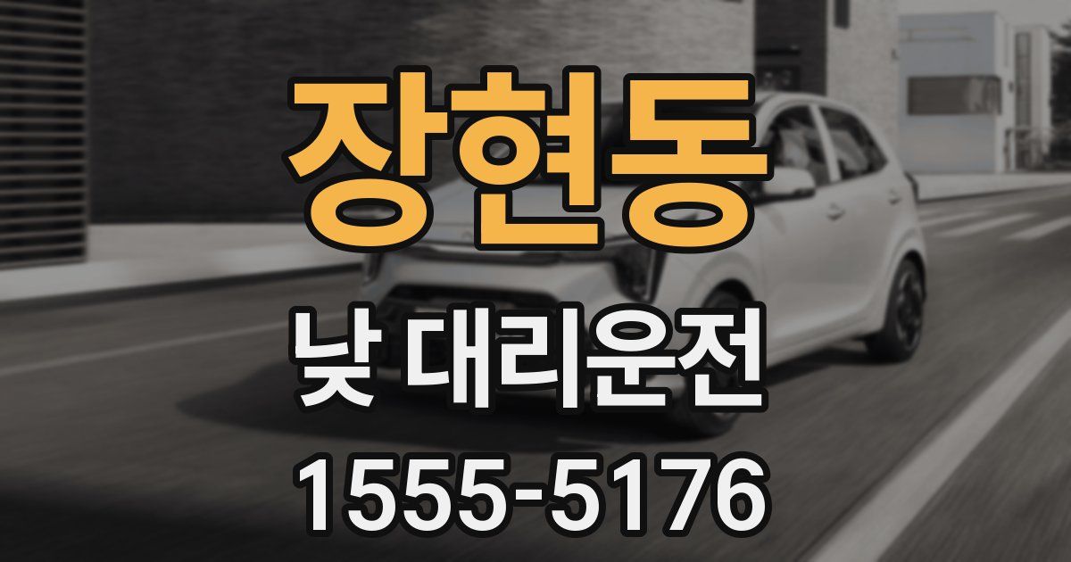 장현동 낮 대리운전