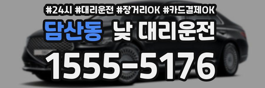 담산동 낮 대리운전
