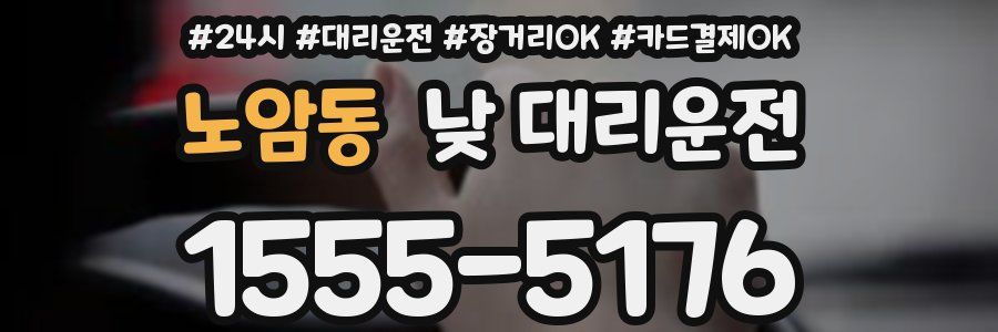 노암동 낮 대리운전