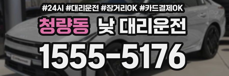 청량동 낮 대리운전