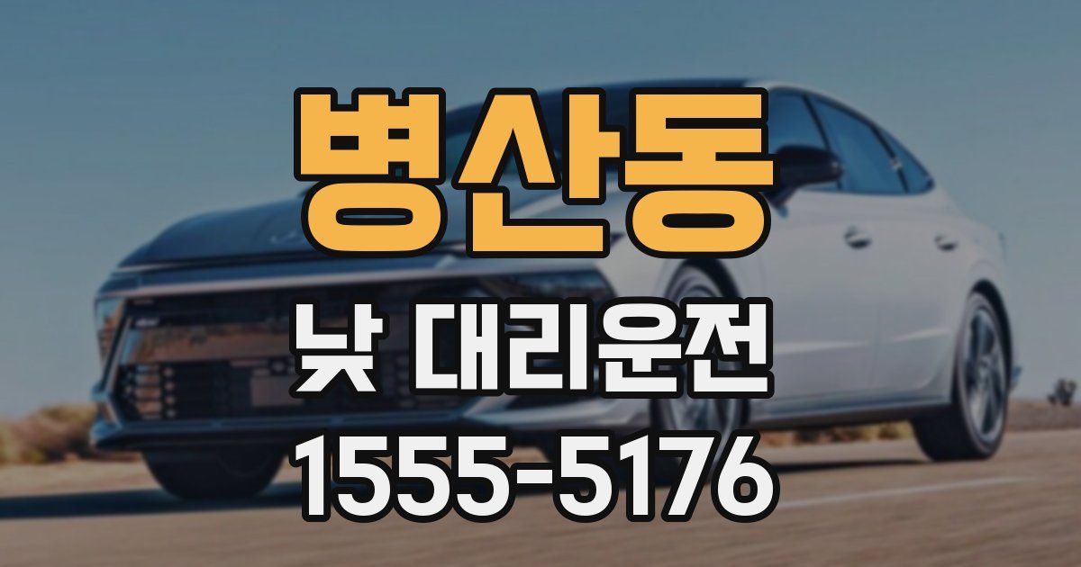 병산동 낮 대리운전