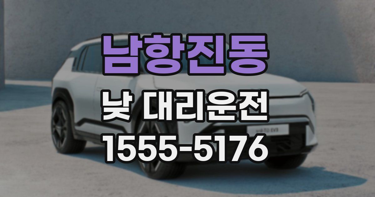 남항진동 낮 대리운전