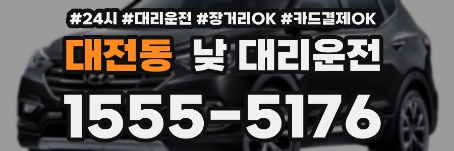 대전동 낮 대리운전