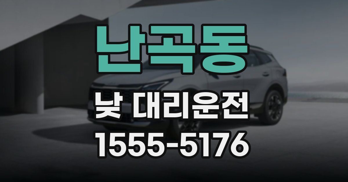 난곡동 낮 대리운전