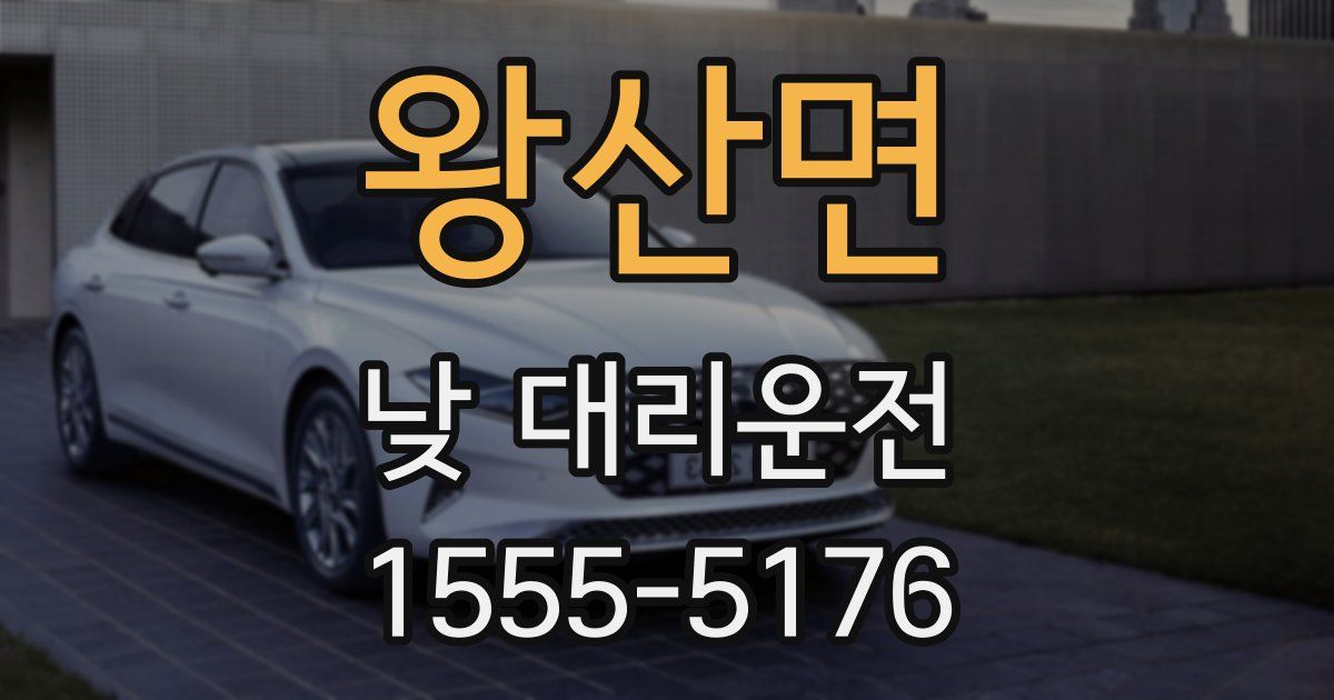 왕산면 낮 대리운전