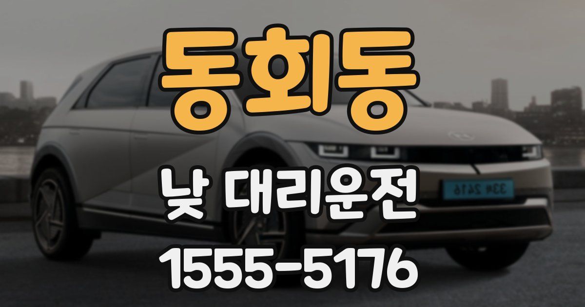 동회동 낮 대리운전