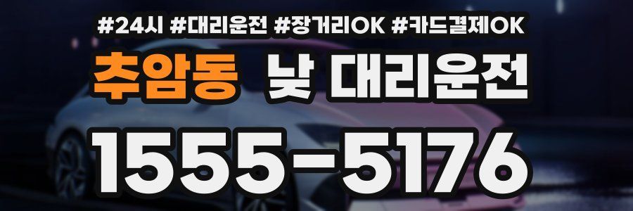 추암동 낮 대리운전
