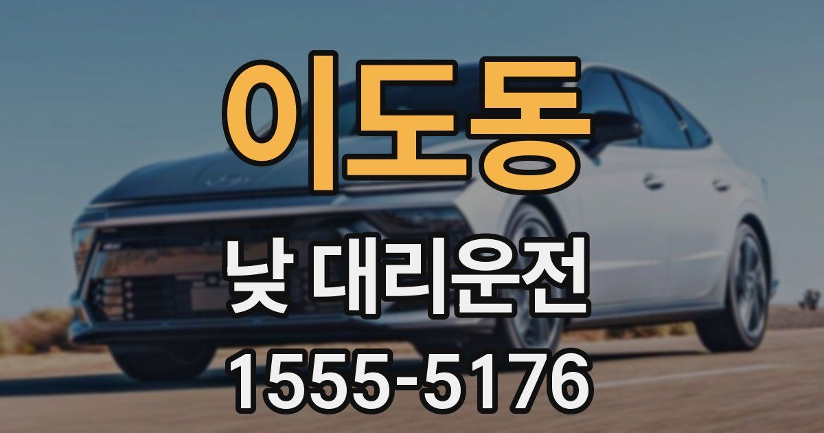이도동 낮 대리운전