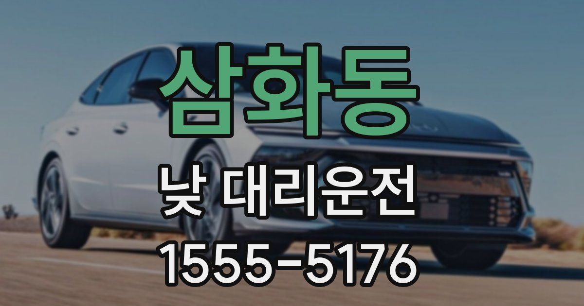 삼화동 낮 대리운전