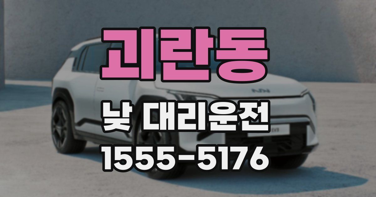 괴란동 낮 대리운전