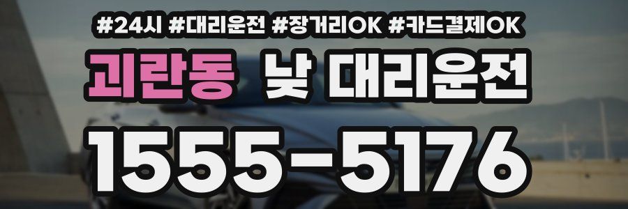 괴란동 낮 대리운전