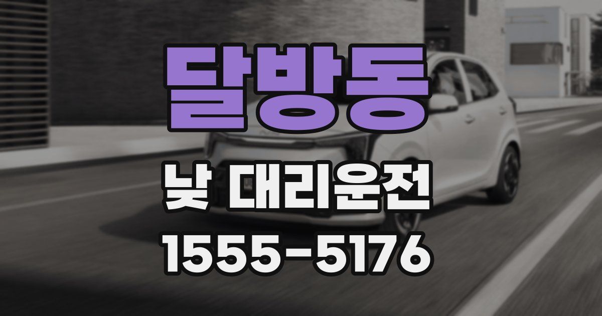 달방동 낮 대리운전