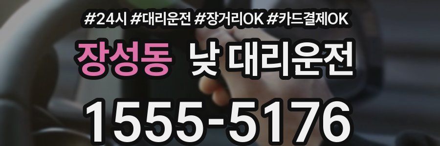 장성동 낮 대리운전