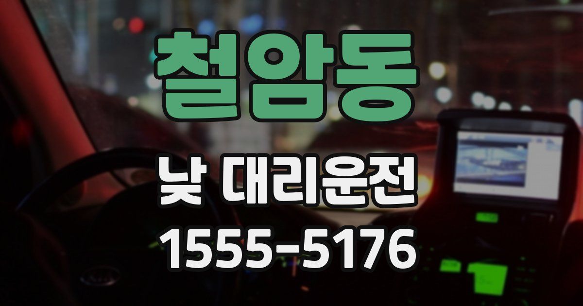 철암동 낮 대리운전