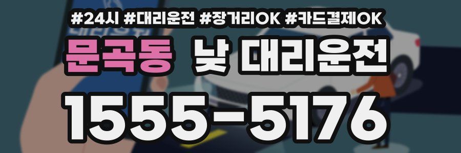 문곡동 낮 대리운전