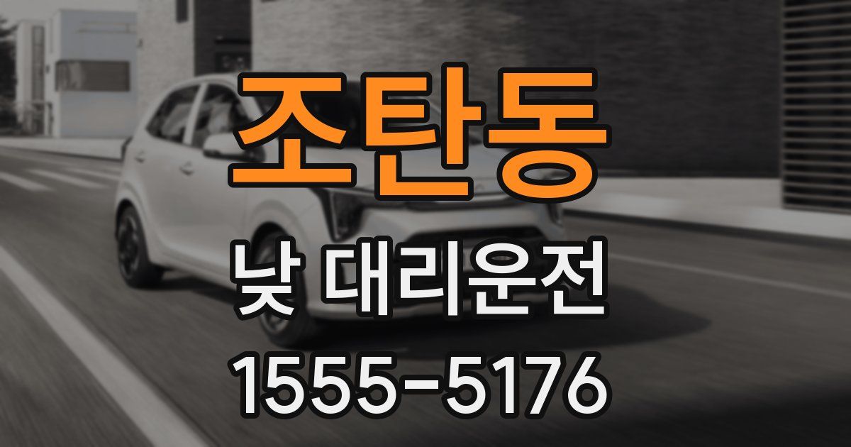 조탄동 낮 대리운전
