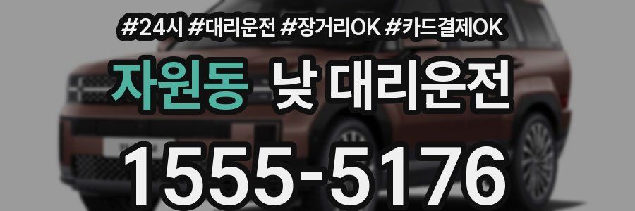 자원동 낮 대리운전