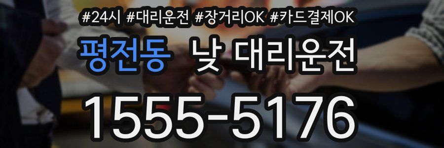 평전동 낮 대리운전
