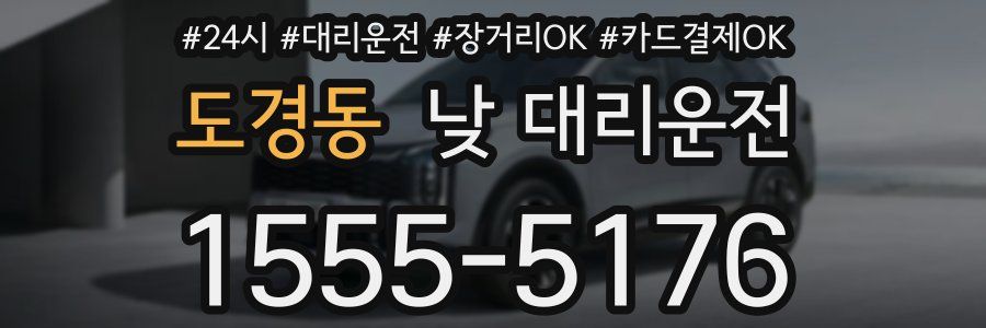 도경동 낮 대리운전
