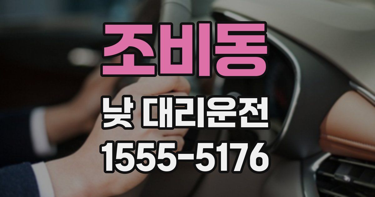 조비동 낮 대리운전
