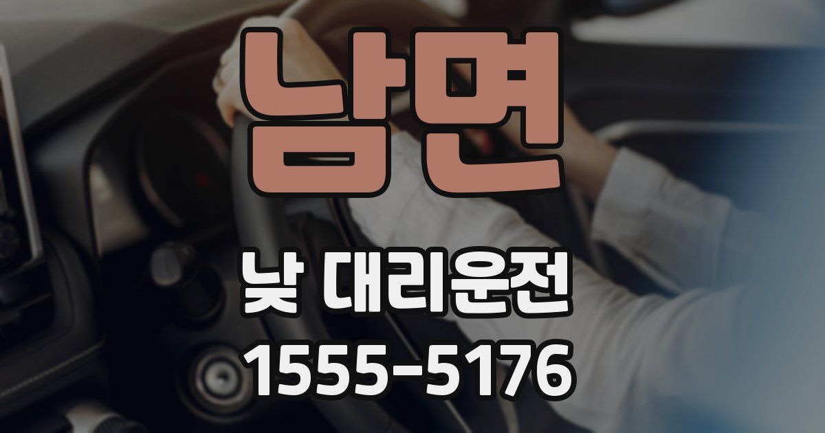 남면 낮 대리운전