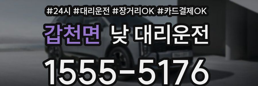 갑천면 낮 대리운전