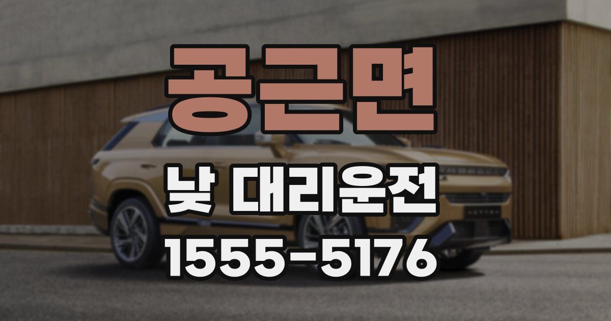 공근면 낮 대리운전