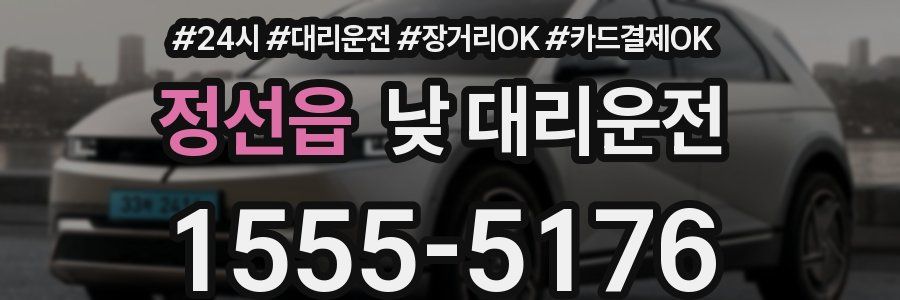 정선읍 낮 대리운전