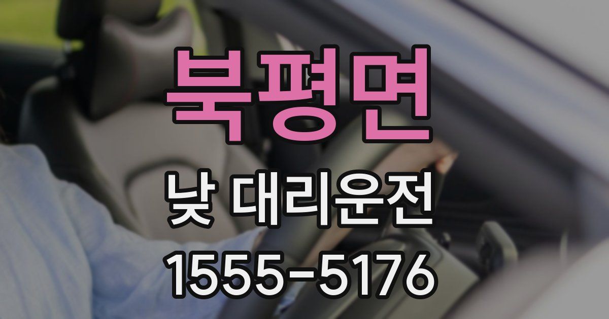 북평면 낮 대리운전