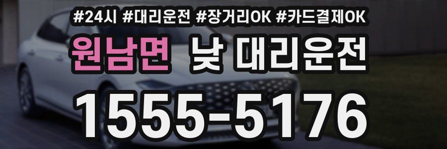 원남면 낮 대리운전